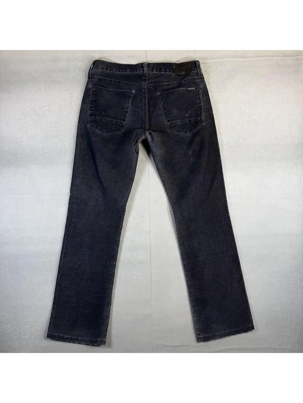 Hudson Byron Jeans Mens 30 Faded Black Corduroy Five Pocket Straight Denim USA
